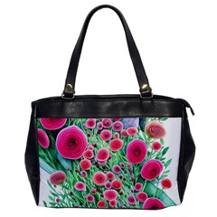 Bounty Of Brilliant Blooming Blossoms Oversize Office Handbag