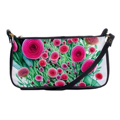 Bounty Of Brilliant Blooming Blossoms Shoulder Clutch Bag