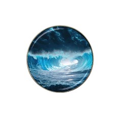 Thunderstorm Storm Tsunami Waves Ocean Sea Hat Clip Ball Marker (4 Pack) by Ravend