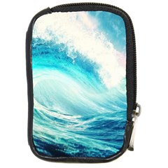 Tsunami Waves Ocean Sea Nautical Nature Water Nature Compact Camera Leather Case