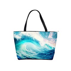 Tsunami Waves Ocean Sea Nautical Nature Water Nature Classic Shoulder Handbag by Ravend