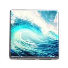 Tsunami Waves Ocean Sea Nautical Nature Water Nature Memory Card Reader (square 5 Slot)