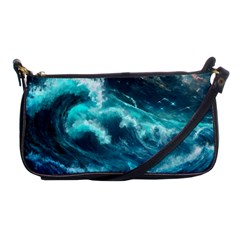 Thunderstorm Tsunami Tidal Wave Ocean Waves Sea Shoulder Clutch Bag