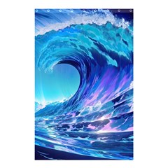 Tsunami Tidal Wave Ocean Waves Sea Nature Water Blue Shower Curtain 48  X 72  (small)  by Ravend