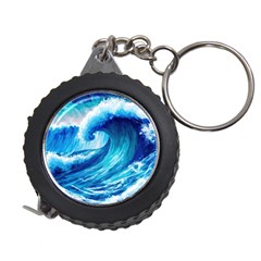 Tsunami Tidal Wave Ocean Waves Sea Nature Water Blue Painting Measuring Tape