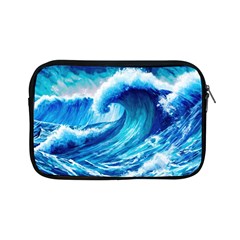 Tsunami Tidal Wave Ocean Waves Sea Nature Water Blue Painting Apple Ipad Mini Zipper Cases