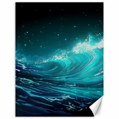 Tsunami Waves Ocean Sea Nautical Nature Water Canvas 12  X 16 