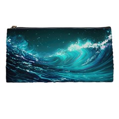 Tsunami Waves Ocean Sea Nautical Nature Water Pencil Case by Ravend