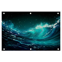 Tsunami Waves Ocean Sea Nautical Nature Water Banner And Sign 6  X 4 