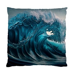 Tsunami Waves Ocean Sea Water Rough Seas 3 Standard Cushion Case (one Side)