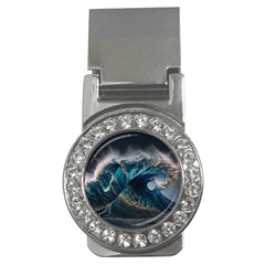 Tsunami Waves Ocean Sea Water Rough Seas 7 Money Clips (cz)  by Ravend