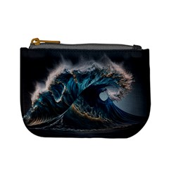 Tsunami Waves Ocean Sea Water Rough Seas 7 Mini Coin Purse