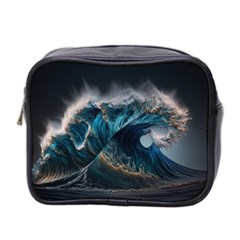 Tsunami Waves Ocean Sea Water Rough Seas 7 Mini Toiletries Bag (two Sides)