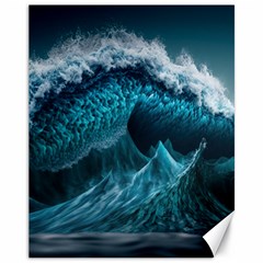 Tsunami Waves Ocean Sea Water Rough Seas 6 Canvas 11  X 14 