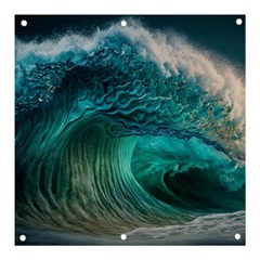 Tsunami Waves Ocean Sea Water Rough Seas 2 Banner And Sign 3  X 3 