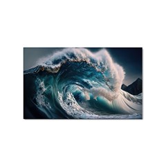 Tsunami Waves Ocean Sea Water Rough Seas 5 Sticker Rectangular (10 Pack)