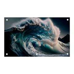 Tsunami Waves Ocean Sea Water Rough Seas 5 Banner And Sign 5  X 3 