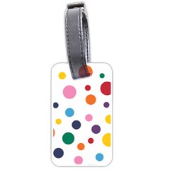 Polka Dot Luggage Tag (one Side) by 8989