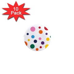 Polka Dot 1  Mini Magnet (10 Pack) 