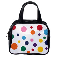 Polka Dot Classic Handbag (one Side)