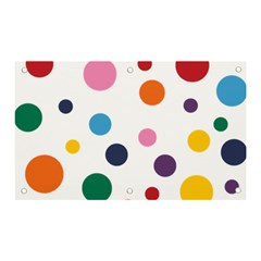 Polka Dot Banner And Sign 5  X 3  by 8989