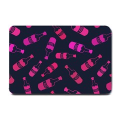 Wine Wine Bottles Background Graphic Small Doormat by Ravend