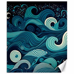 Waves Ocean Sea Abstract Whimsical Abstract Art Canvas 20  X 24 