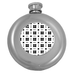 Polka Dot  Svg Round Hip Flask (5 Oz)