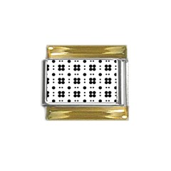 Polka Dot  Svg Gold Trim Italian Charm (9mm) by 8989