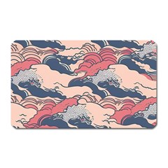 Waves Ocean Sea Water Pattern Rough Seas Magnet (rectangular)