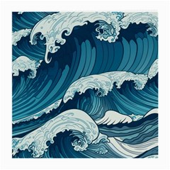 Waves Ocean Sea Pattern Water Tsunami Rough Seas Medium Glasses Cloth by Ravend