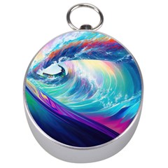 Waves Ocean Sea Tsunami Nautical Nature Water Silver Compasses