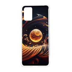 Ai Generated Swirl Space Design Fractal Light Abstract Samsung Galaxy S20plus 6 7 Inch Tpu Uv Case by Ravend