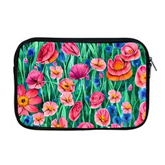 Blossom-filled Watercolor Flowers Apple Macbook Pro 17  Zipper Case by GardenOfOphir