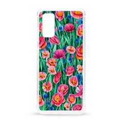 Blossom-filled Watercolor Flowers Samsung Galaxy S20 6 2 Inch Tpu Uv Case by GardenOfOphir