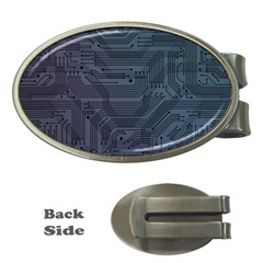 Circuit Board Circuits Mother Board Computer Chip Money Clips (oval)  by Ravend