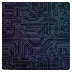 Circuit Board Circuits Mother Board Computer Chip Uv Print Square Tile Coaster  by Ravend