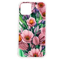 Azure Watercolor Flowers Iphone 12 Pro Max Tpu Uv Print Case by GardenOfOphir