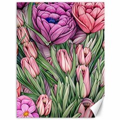 Chic Choice Classic Watercolor Flowers Canvas 36  X 48  by GardenOfOphir