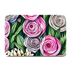 Breathtaking Bright Brilliant Watercolor Flowers Plate Mats by GardenOfOphir