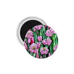 Blushing Bold Botanical Watercolor Flowers 1 75  Magnets by GardenOfOphir