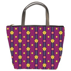 Purple Background Graphic Decor Backdrop Design Art Bucket Bag