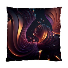 Ai Generated Swirls Space Design Fractal Light 3d Art Pattern Standard Cushion Case (two Sides) by Ravend