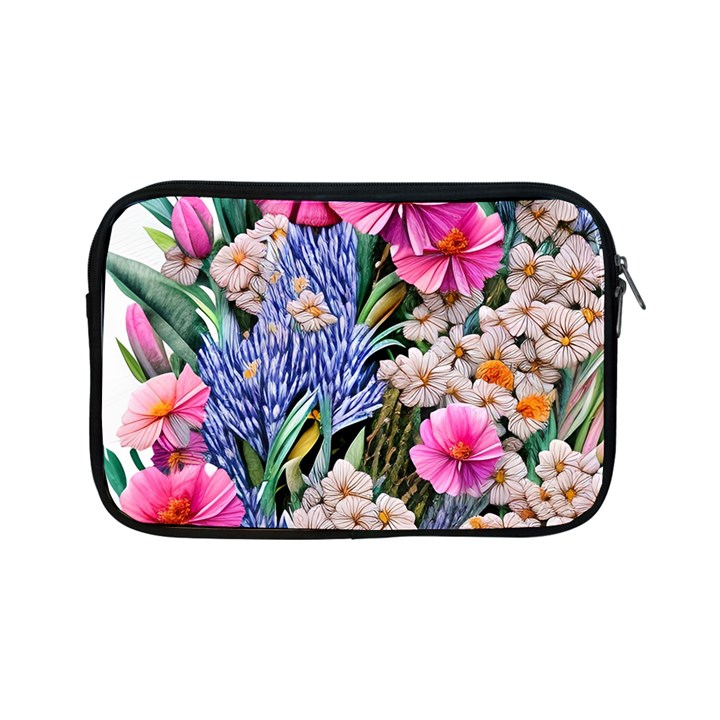Bountiful Watercolor Flowers Apple iPad Mini Zipper Cases