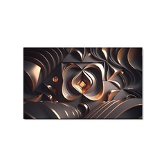 Ai Generated Swirls Space Design Fractal Light 3d Pattern Sticker Rectangular (100 Pack) by Ravend