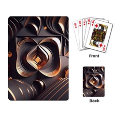 Ai Generated Swirls Space Design Fractal Light 3d Pattern Playing Cards Single Design (rectangle) by Ravend