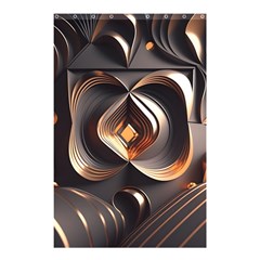 Ai Generated Swirls Space Design Fractal Light 3d Pattern Shower Curtain 48  X 72  (small) 
