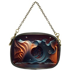 Ai Generated Space Design Fractal Light Motion Chain Purse (one Side) by Ravend