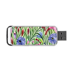 Celestial Watercolor Flower Portable Usb Flash (two Sides) by GardenOfOphir