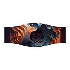 Ai Generated Space Design Fractal Light Motion Stretchable Headband by Ravend